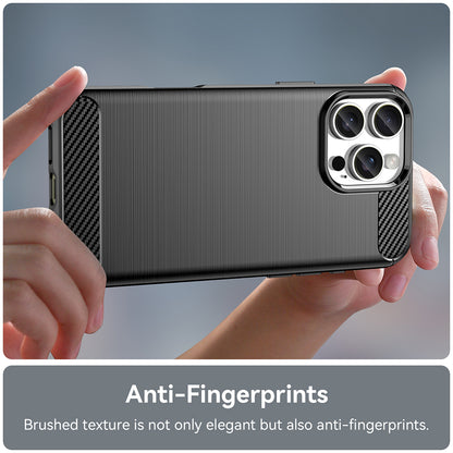 Husa pentru Apple iPhone 16 Pro, Techsuit, Carbon, Neagra