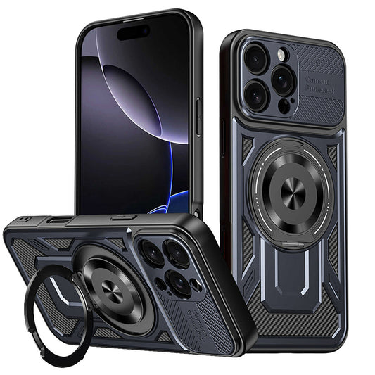 Husa pentru Apple iPhone 16 Pro, Techsuit, RuggedCam, Albastra