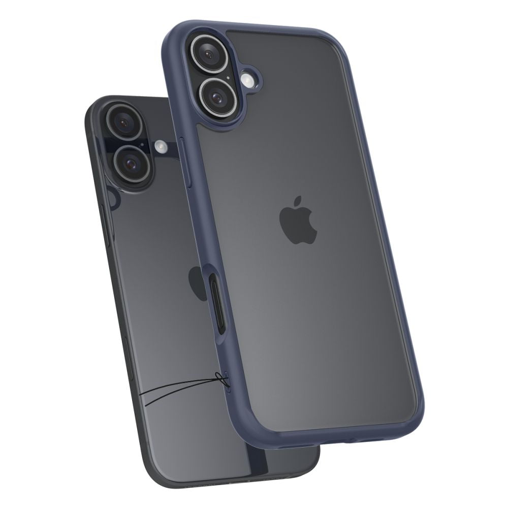 Husa pentru Apple iPhone 16, Spigen, Ultra Hybrid, Bleumarin