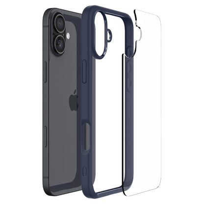 Husa pentru Apple iPhone 16, Spigen, Ultra Hybrid, Bleumarin
