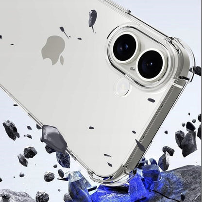 Husa pentru Apple iPhone 16, Techsuit, Shockproof Clear (Big Lens Hole), Transparenta