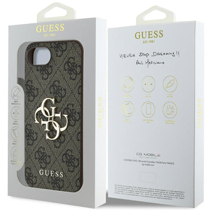 Husa pentru Apple iPhone 16e, Guess, 4G Big Logo, Neagra