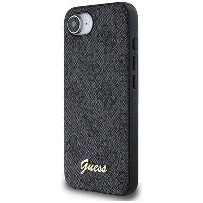 Husa pentru Apple iPhone 16e, Guess, 4G Script Logo, Neagra