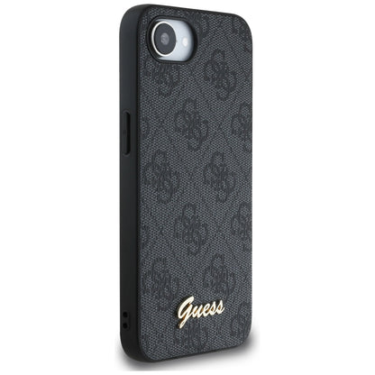 Husa pentru Apple iPhone 16e, Guess, 4G Script Logo, Neagra