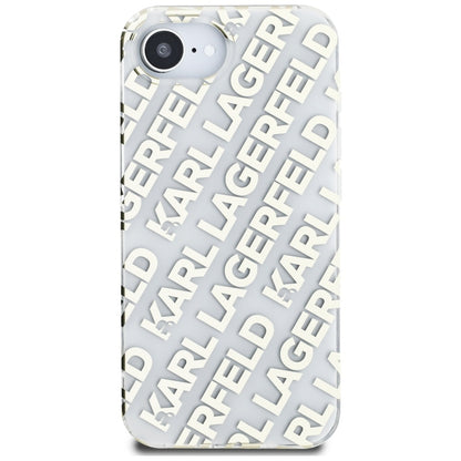 Husa pentru Apple iPhone 16e, Karl Lagerfeld, IML Luxury Gold Fullover Logo, Aurie