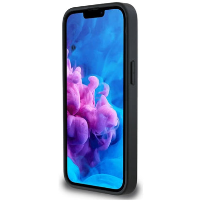 Husa pentru Apple iPhone 16e, Karl Lagerfeld, Monogram Karl's Head, Neagra