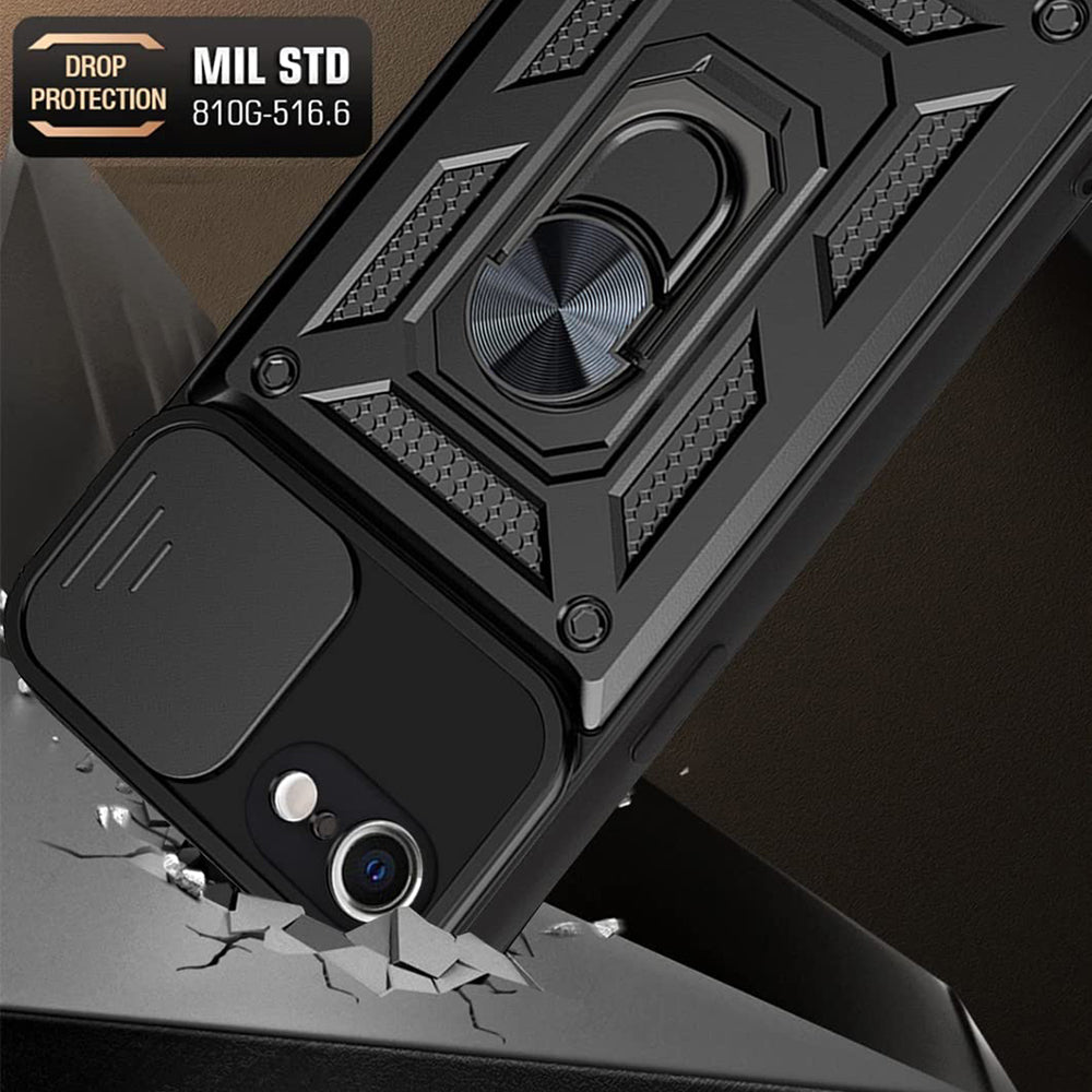 Husa pentru Apple iPhone 17e / 16e, Techsuit, CamShield, Neagra