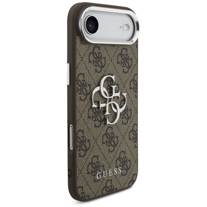 Husa pentru Apple iPhone 17 Air, Guess, Big 4G Logo Classic, Maro Argintie