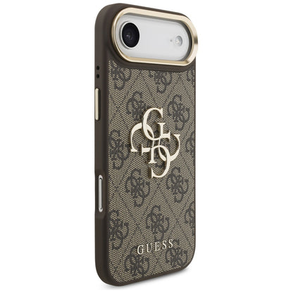 Husa pentru Apple iPhone 17 Air, Guess, Big 4G Logo Classic, Maro Aurie