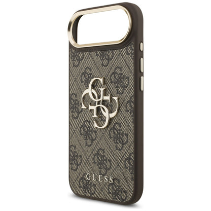 Husa pentru Apple iPhone 17 Air, Guess, Big 4G Logo Classic, Maro Aurie