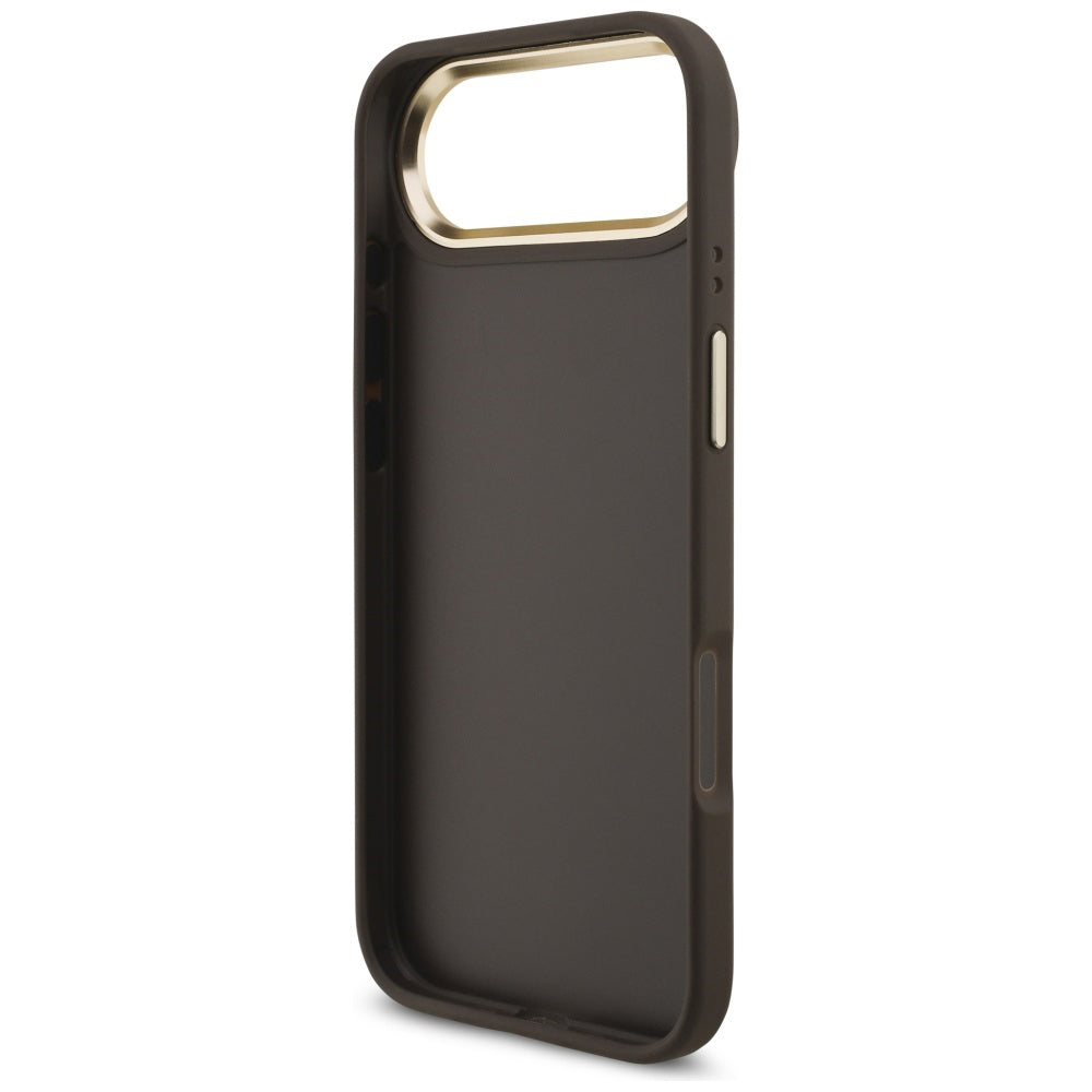 Husa pentru Apple iPhone 17 Air, Guess, Big 4G Logo Classic, Maro Aurie