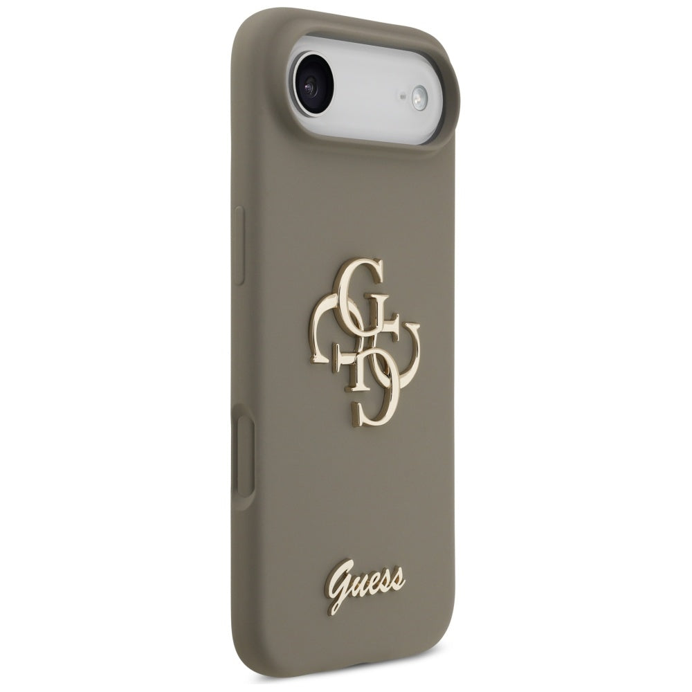Husa pentru Apple iPhone 17 Air, Guess, Big 4G Script, Maro