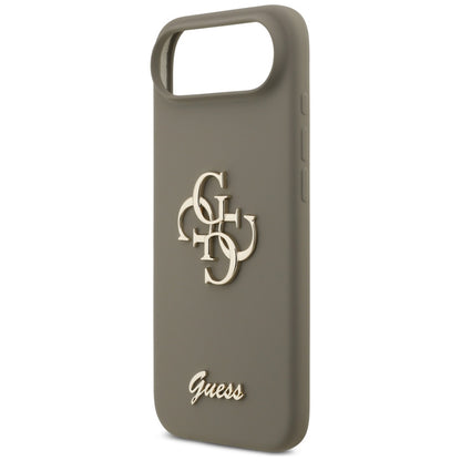 Husa pentru Apple iPhone 17 Air, Guess, Big 4G Script, Maro