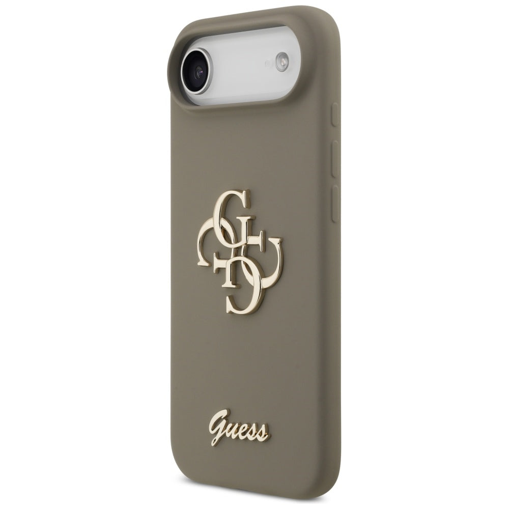 Husa pentru Apple iPhone 17 Air, Guess, Big 4G Script, Maro