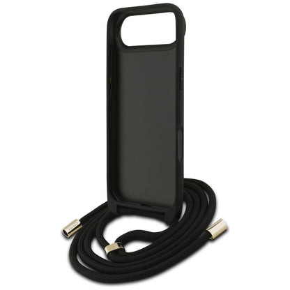 Husa pentru Apple iPhone 17 Air, Guess, Crossbody Cord 4G Big Log, Maro
