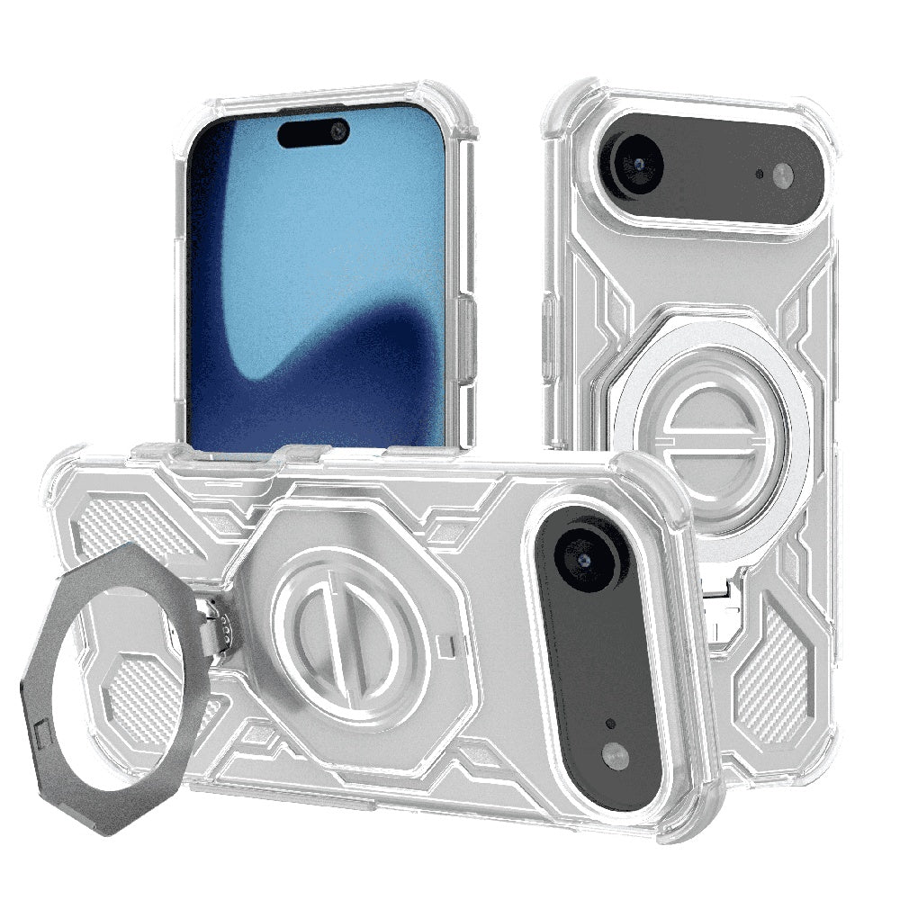 Husa pentru Apple iPhone 17 Air, Techsuit, Carbon Shield Pro, Alba