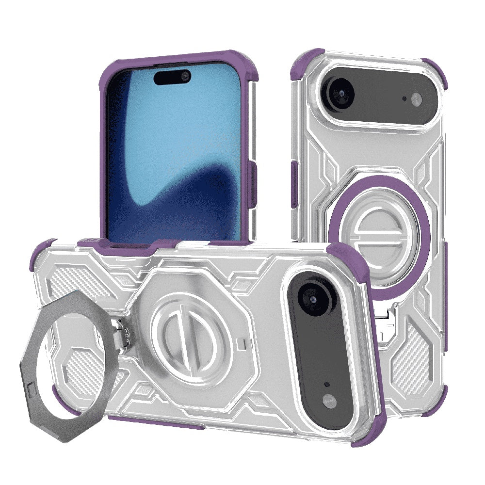 Husa pentru Apple iPhone 17 Air, Techsuit, Carbon Shield Pro, Mov