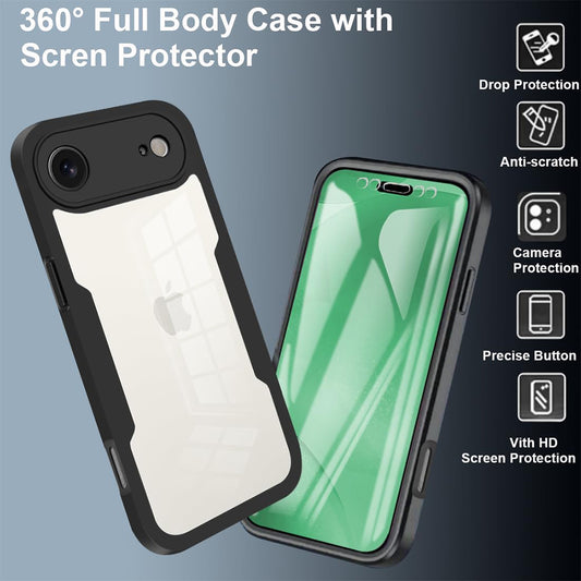 Husa pentru Apple iPhone 17 Air, Techsuit, ColorVerse 360, Neagra