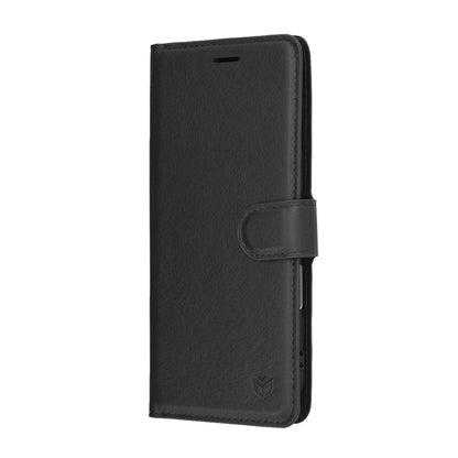 Husa pentru Apple iPhone 17 Air, Techsuit, Leather Folio, Neagra