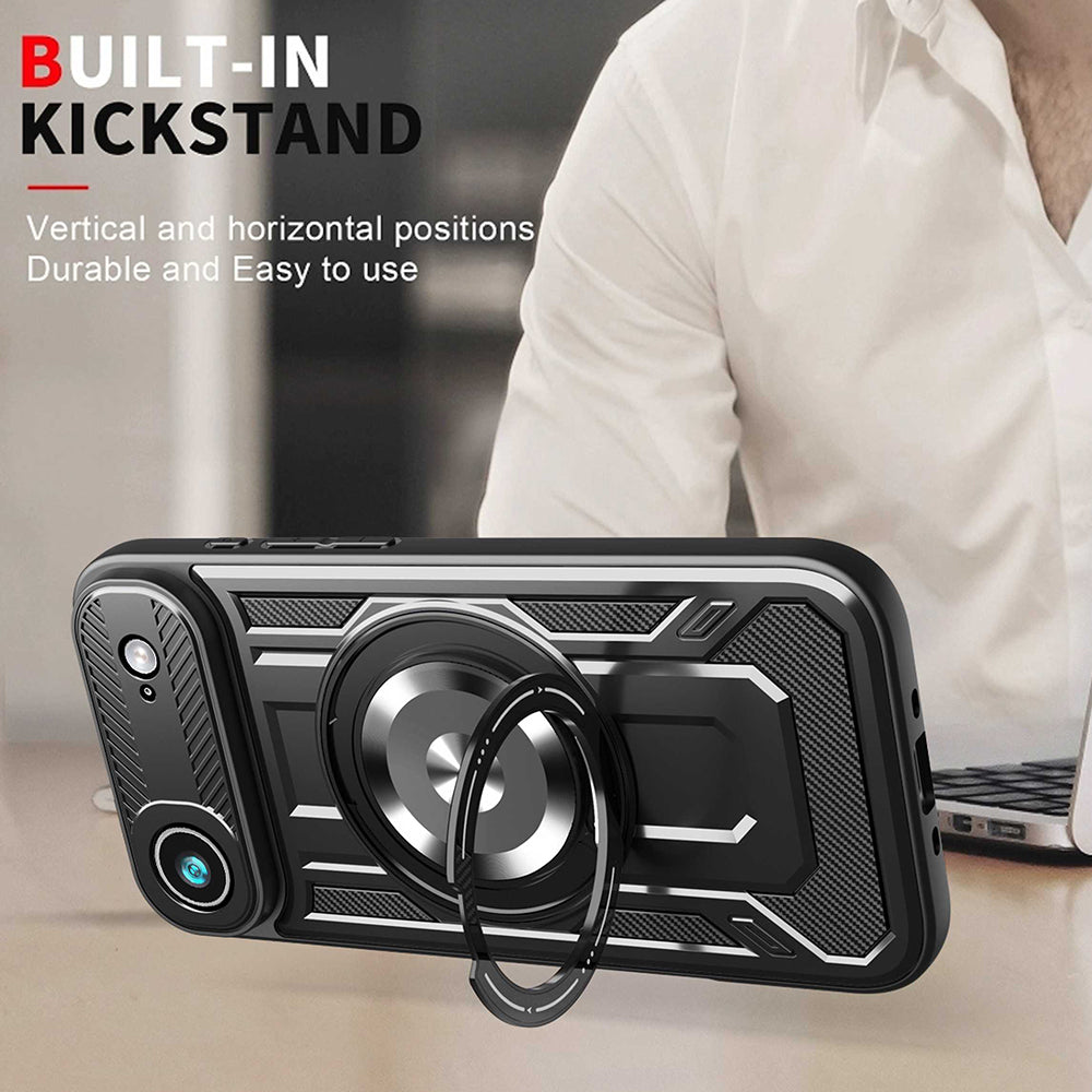 Husa pentru Apple iPhone 17 Air, Techsuit, RuggedCam, Albastra