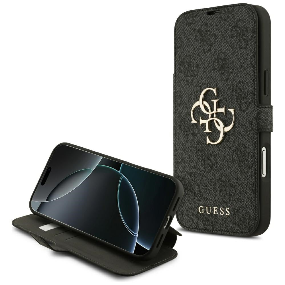 Husa pentru Apple iPhone 17, Guess, 4G Metal Logo, Neagra