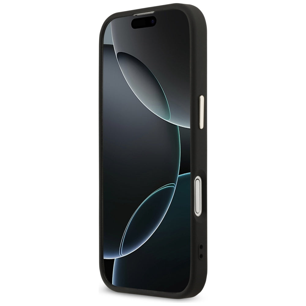 Husa pentru Apple iPhone 17, Guess, Big 4G Logo Classic, Neagra Aurie