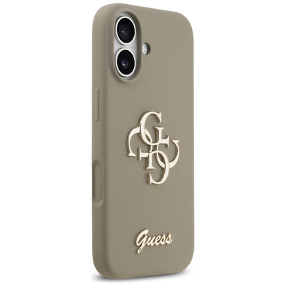 Husa pentru Apple iPhone 17, Guess, Big 4G Script, Maro