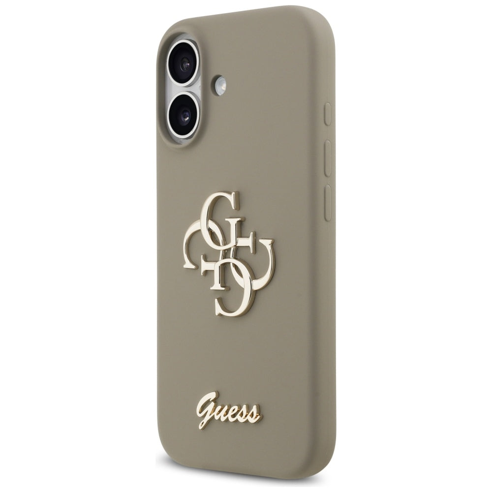 Husa pentru Apple iPhone 17, Guess, Big 4G Script, Maro