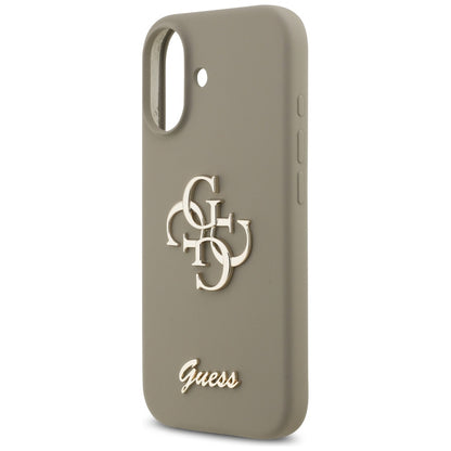 Husa pentru Apple iPhone 17, Guess, Big 4G Script, Maro