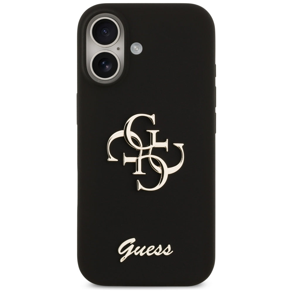 Husa pentru Apple iPhone 17, Guess, Big 4G Script, Neagra