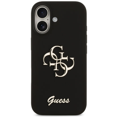 Husa pentru Apple iPhone 17, Guess, Big 4G Script, Neagra