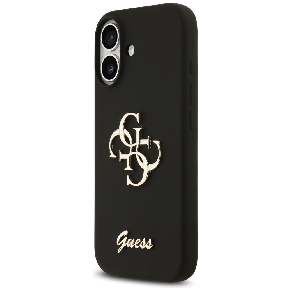 Husa pentru Apple iPhone 17, Guess, Big 4G Script, Neagra