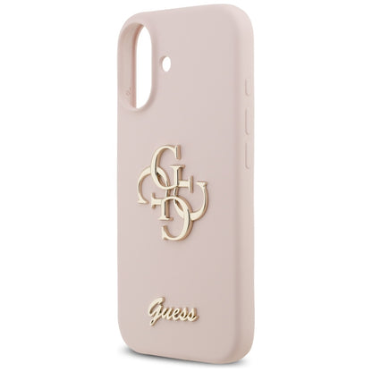 Husa pentru Apple iPhone 17, Guess, Big 4G Script, Roz Deschis