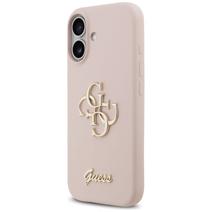 Husa pentru Apple iPhone 17, Guess, Big 4G Script, Roz Deschis