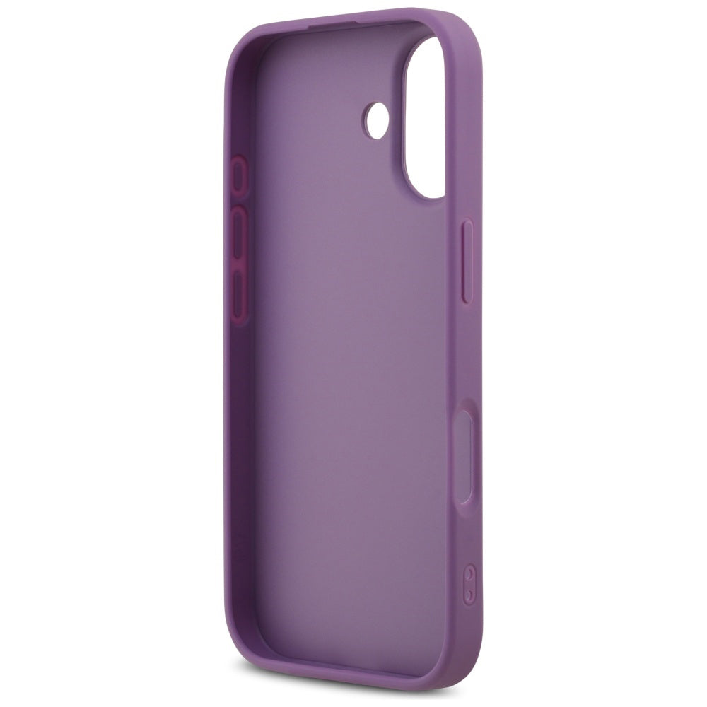 Husa pentru Apple iPhone 17, Guess, Fixed Glitter Big 4G, Mov