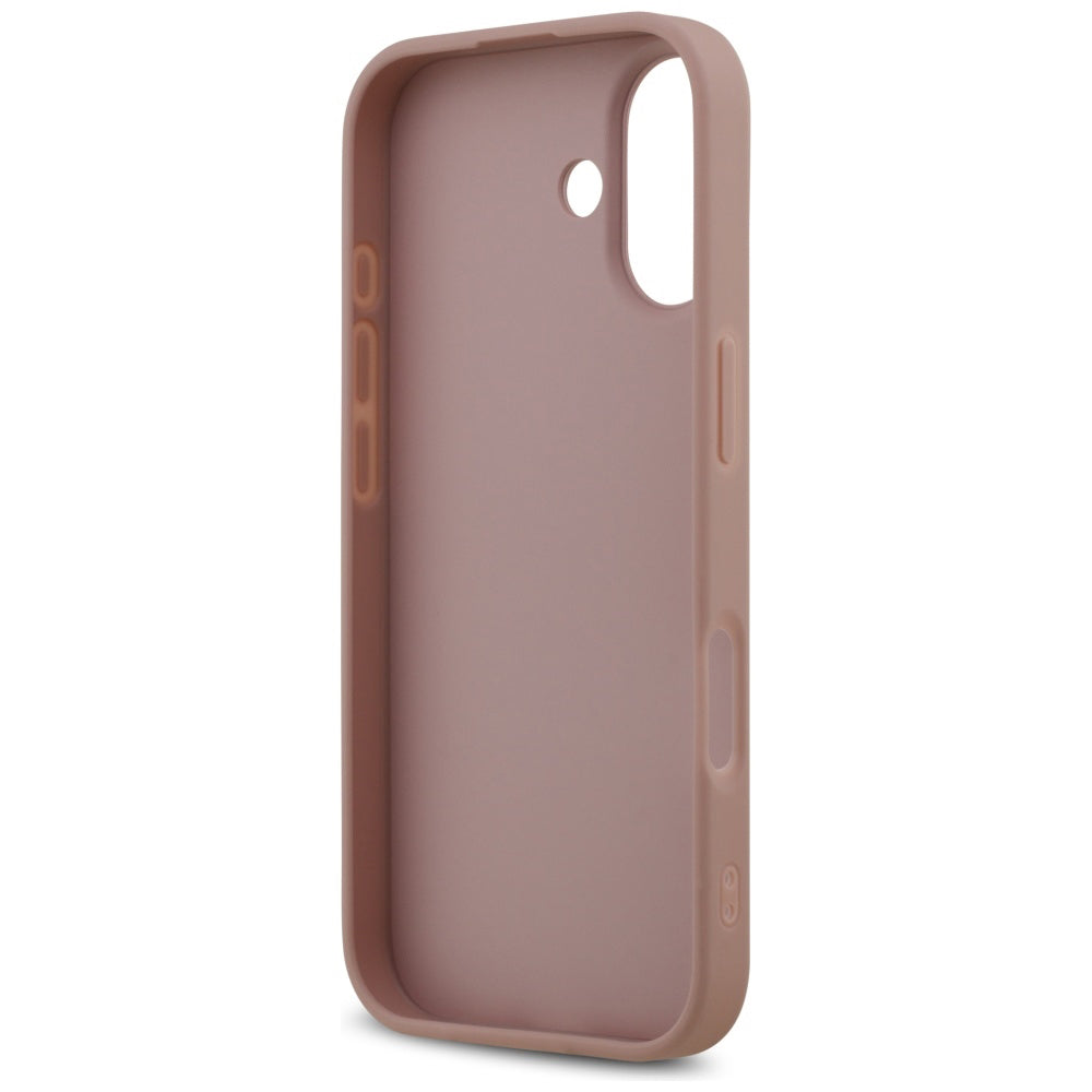 Husa pentru Apple iPhone 17, Guess, Fixed Glitter Big 4G, Roz