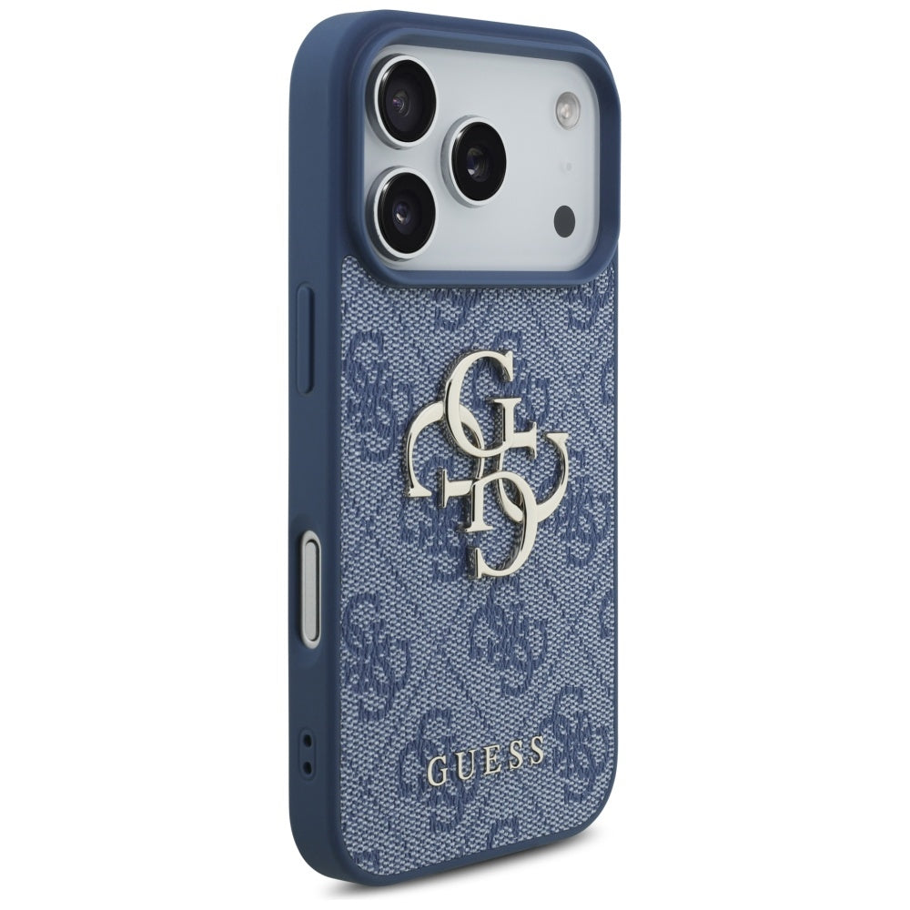 Husa pentru Apple iPhone 17 Pro, Guess, 4G Big Logo, Albastra