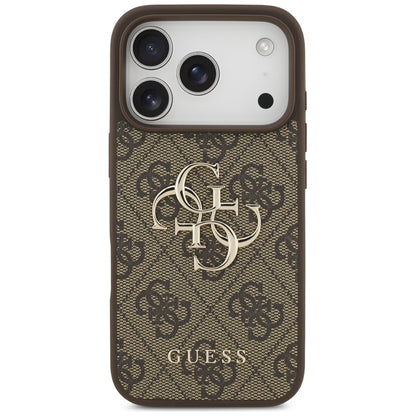 Husa pentru Apple iPhone 17 Pro, Guess, 4G Big Logo, Maro