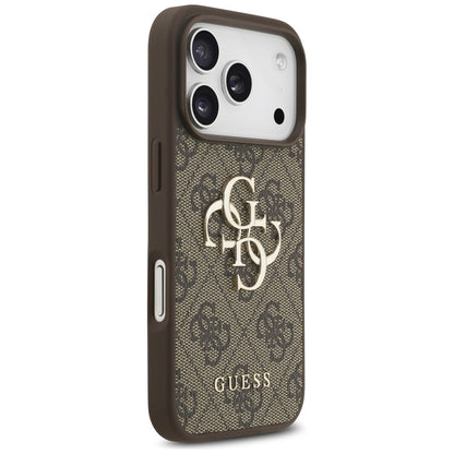Husa pentru Apple iPhone 17 Pro, Guess, 4G Big Logo, Maro
