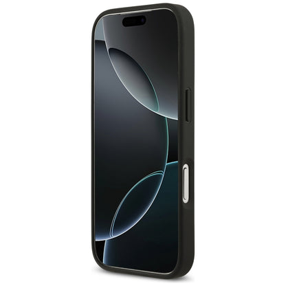 Husa pentru Apple iPhone 17 Pro, Guess, 4G Double Card Triangle, Neagra