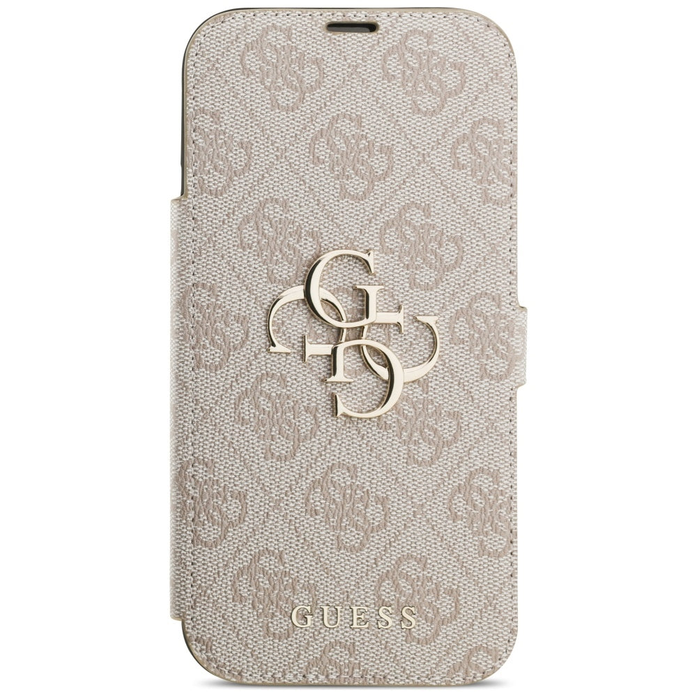 Husa pentru Apple iPhone 17 Pro, Guess, 4G Metal Logo, Roz