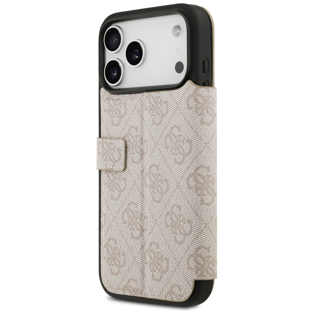 Husa pentru Apple iPhone 17 Pro, Guess, 4G Metal Logo, Roz