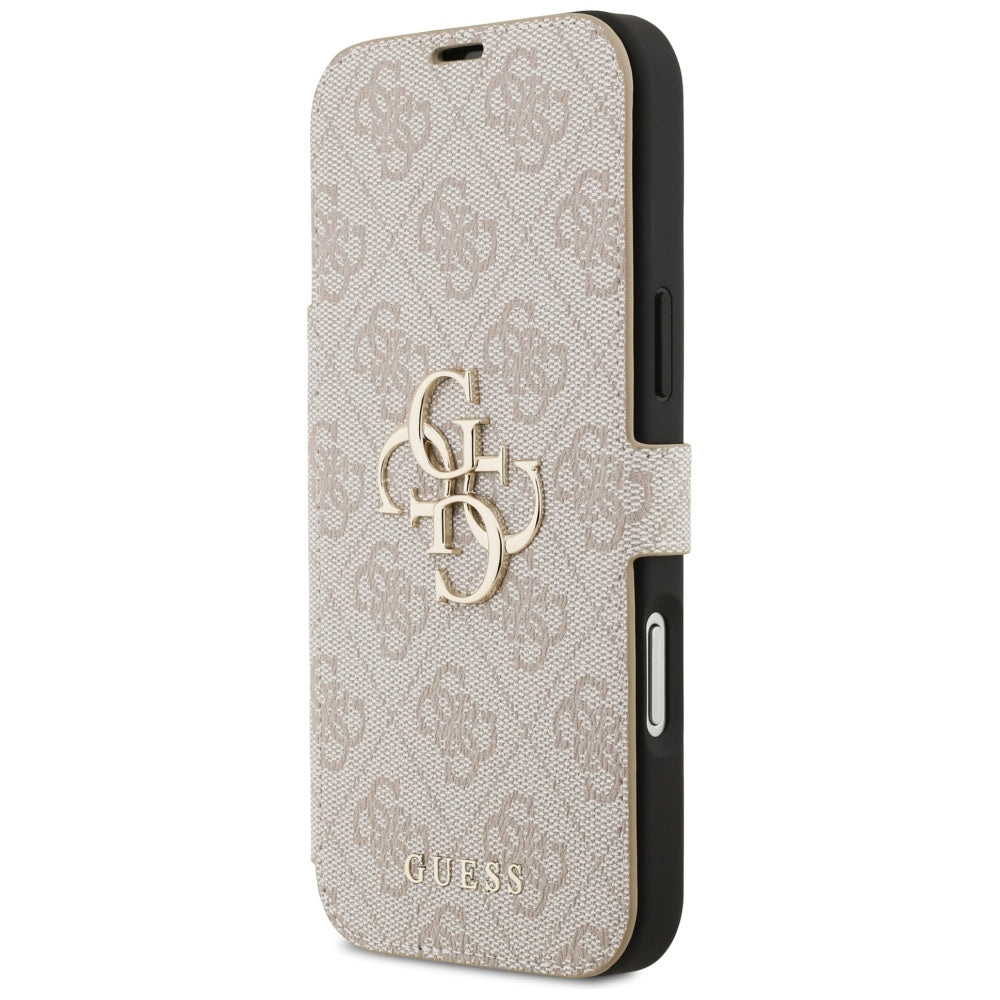 Husa pentru Apple iPhone 17 Pro, Guess, 4G Metal Logo, Roz