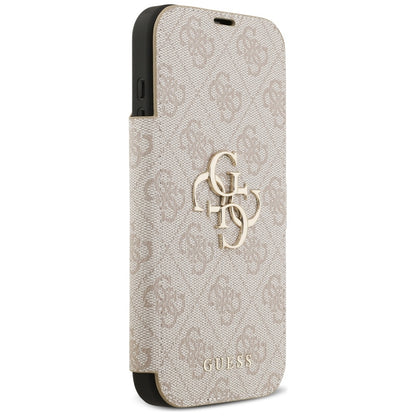 Husa pentru Apple iPhone 17 Pro, Guess, 4G Metal Logo, Roz