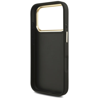 Husa pentru Apple iPhone 17 Pro, Guess, Big 4G Classic Logo with Big Strap, Neagra