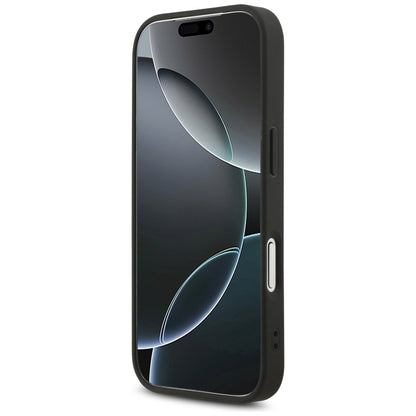 Husa pentru Apple iPhone 17 Pro, Guess, Fixed Glitter Big 4G, Neagra