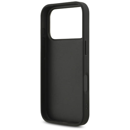 Husa pentru Apple iPhone 17 Pro, Guess, Fixed Glitter Big 4G, Neagra