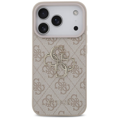 Husa pentru Apple iPhone 17 Pro Max, Guess, 4G Big Logo, Roz