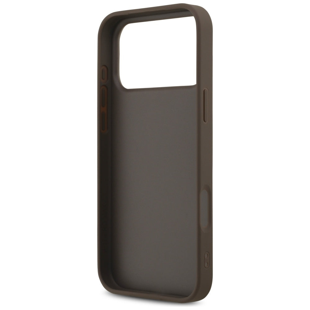 Husa pentru Apple iPhone 17 Pro Max, Guess, 4G Classic, Maro