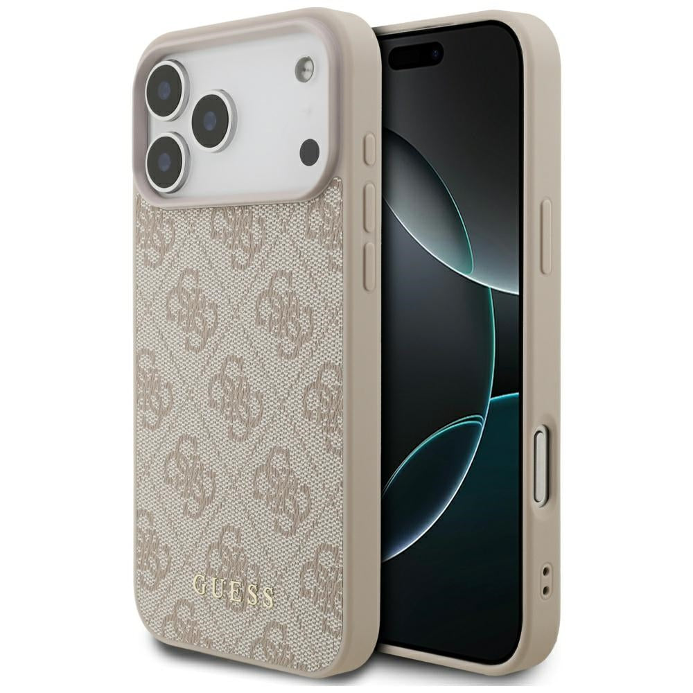 Husa pentru Apple iPhone 17 Pro Max, Guess, 4G Classic, Roz